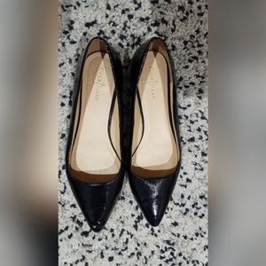 Cole Haan Black Pleather Flats